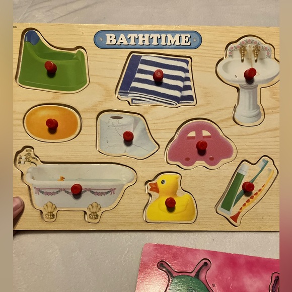 Colorful Insect, Bath Tub, Farm Animal Puzzle Set for Kids - Picture 3 of 4